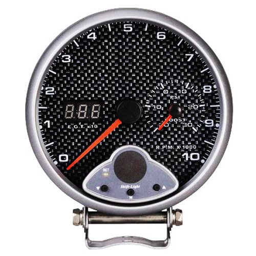 125mm Multi-Function 3 in 1 Tachometer With Shift Light Function & Exhaust Temperature & Boost