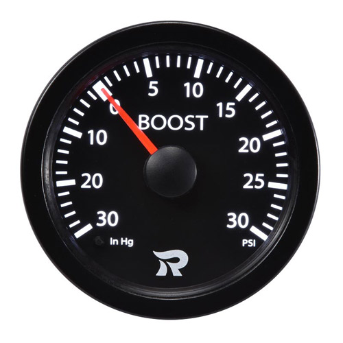 52mm Performance Mechanical Boost PSI Meter-Red White