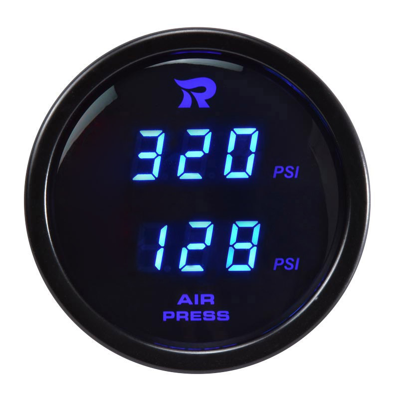 52 mm Digital Dual Display Air Pressure Blue Led Gauge-PSI