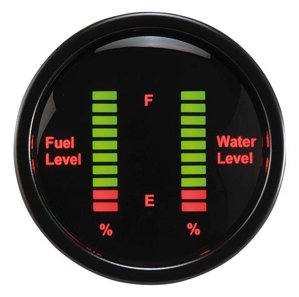 52mm Digital Dual Display Bar-Graph Water Level Gauge