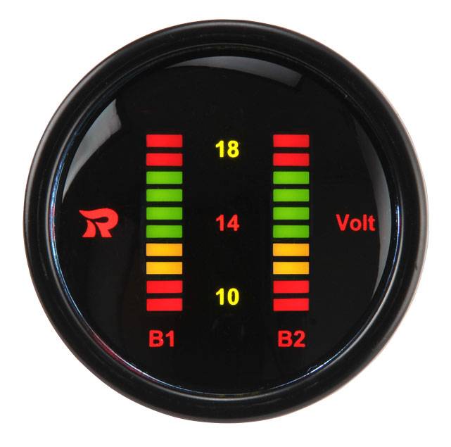 52mm Digital Dual Display Bar-Graph Voltmeter