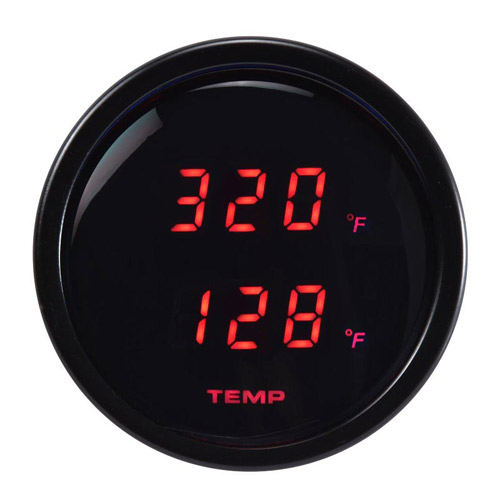 FRFJY Jauge Température Eau Digitale 52mm 40-120°C LED Universelle Métal