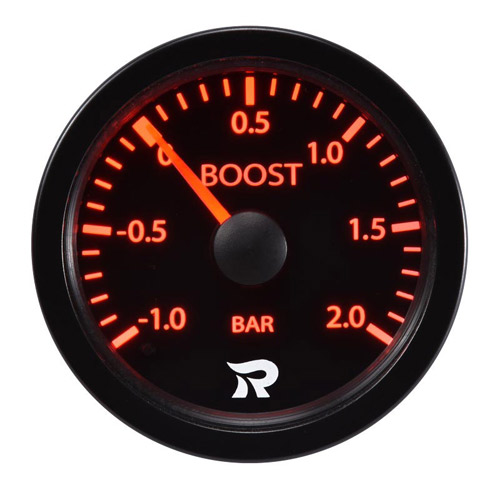52mm Performance Mechanical Boost BAR Meter-Red White